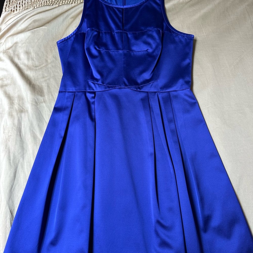 Karen Millen Royal Blue Fit and Flare Dress US Size 10 (UK 14)